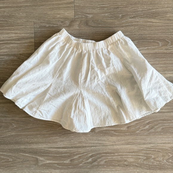 Jacquie The Label Pleated Crisp Cotton Skirt in White sz Medium - Picture 4 of 7